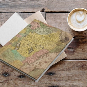 Vintage Africa Map Travel Journal: Hardcover Lined Notebook