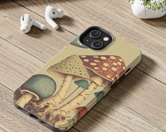 Cottagecore Mushroom Phone Case: Tough iPhone Case