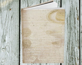 Astronomy Hardcover Journal: Celestial Starry Sky Design, Lined Pages