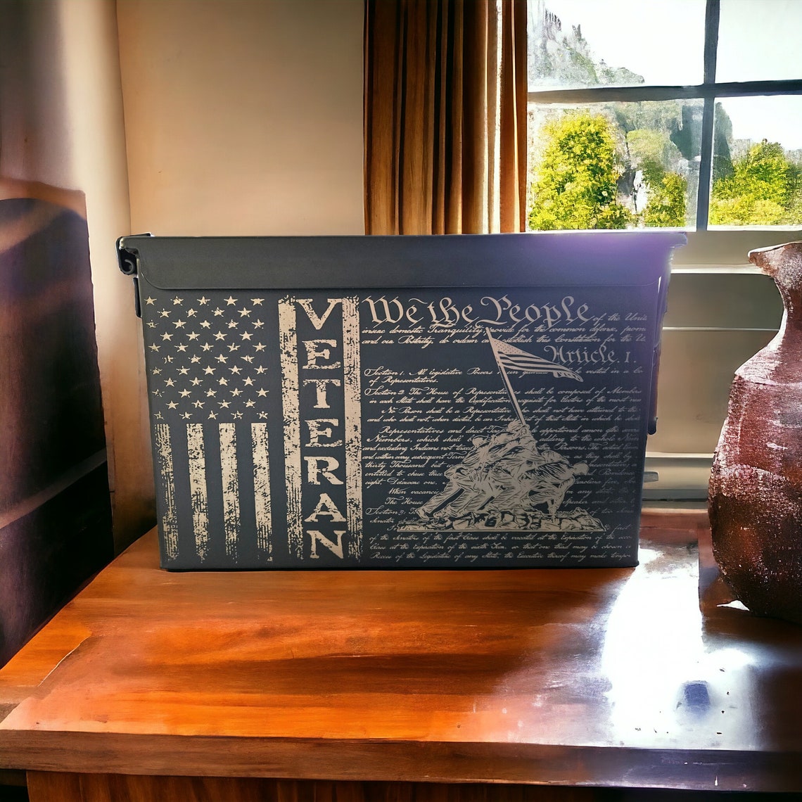 Veteran Laser Engraved Ammo Can Etsy