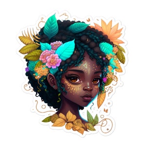 Natuur Pixie Princess-stickers zonder luchtbellen