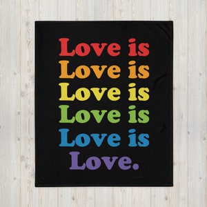 Love is Love Throw Blanket