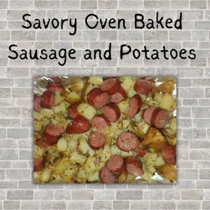 Receita fácil e deliciosa Salgados de linguiça assada no forno e batatas