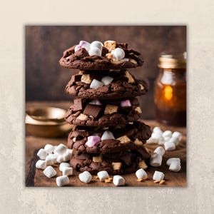 S&#39;mores Cookies Campfire Treats Chocolate Cookies Homemade Cookies Sweet Treats Easy Baking Comfort Food Cookie Lovers Easy Baking