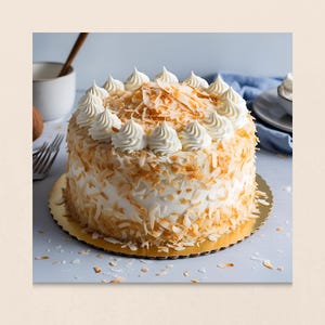 coconut cream cake Coconut dessert Creamy cake Homemade cake Party dessert Layered cake Bakery-style Special occasion cake Coconut lovers