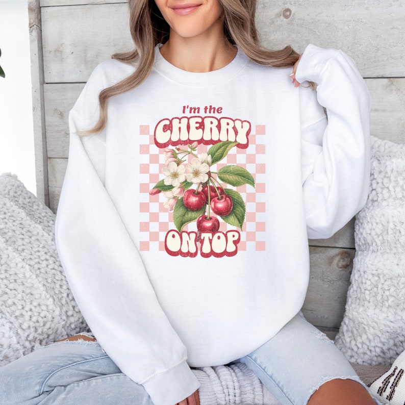 Relaxed Sweatshirt, Cherry