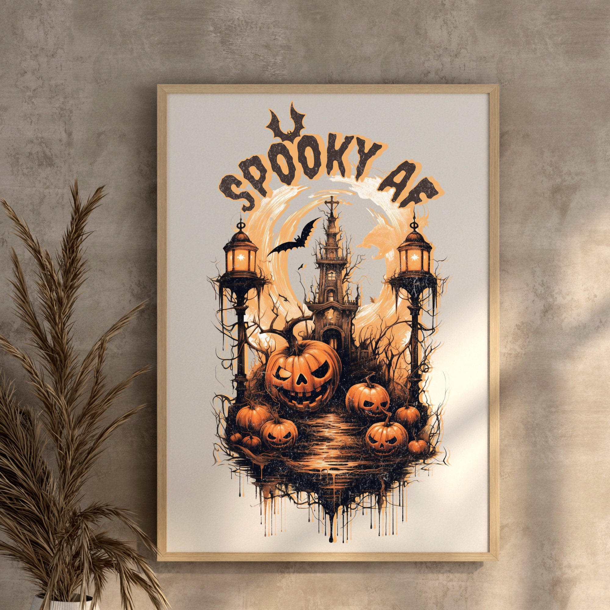 Spooky Season Svg Spooky AF Fun Png Halloween Sublimation - Etsy