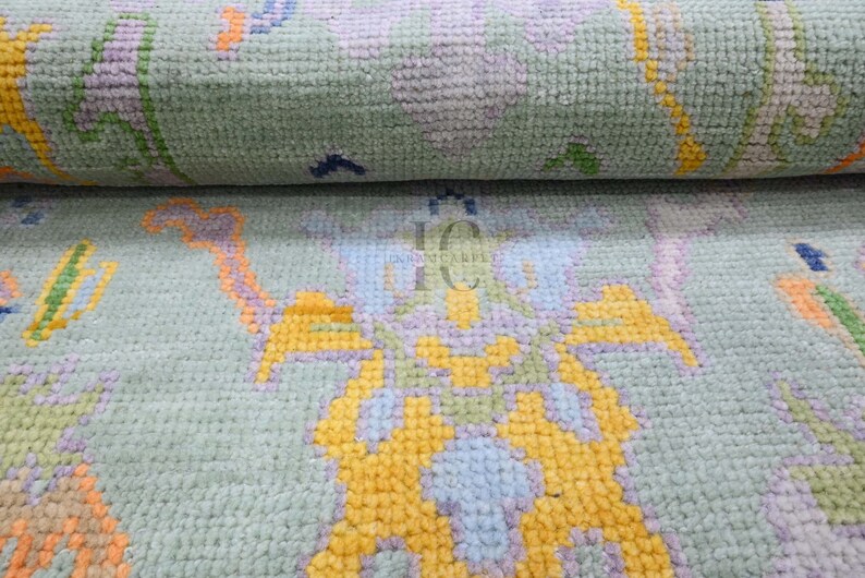 Oushak Rug Hand Knotted 8x10, 9x12, 10x14, Wool Traditional and Vintage ...