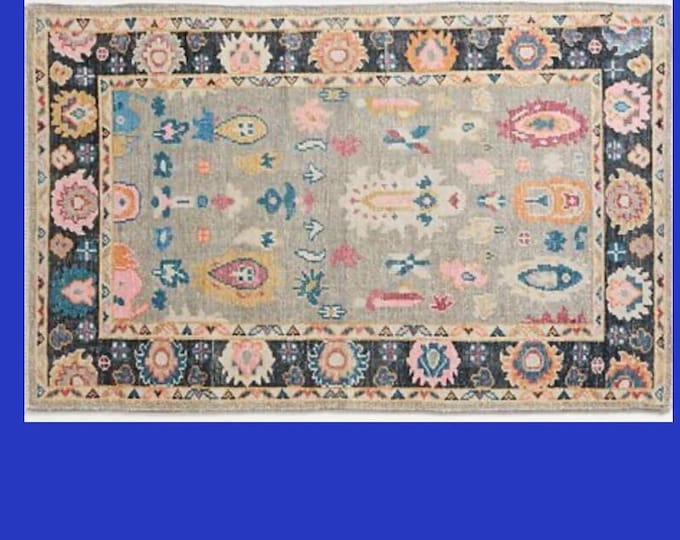 Oushak Rug Hand Knotted 8x10, 9x12, 10x14, Wool Traditional And Vintage Antique Oushak Wool Area Rug For Living Room Rug