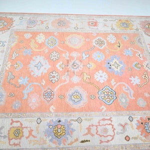 Oushak Rug Turkish Vintage Oushak Area Rug