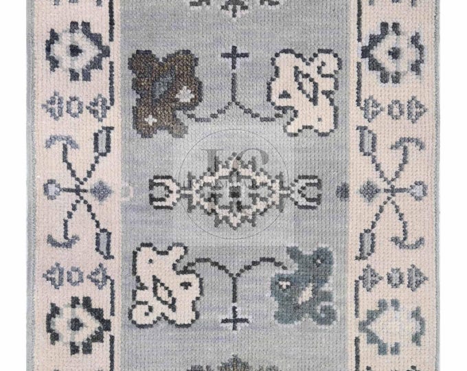 Oushak Rug Hand Knotted 8x10, 9x12, 10x14, Wool Traditional And Vintage Antique Oushak Wool Area Rug For Living Room Rug