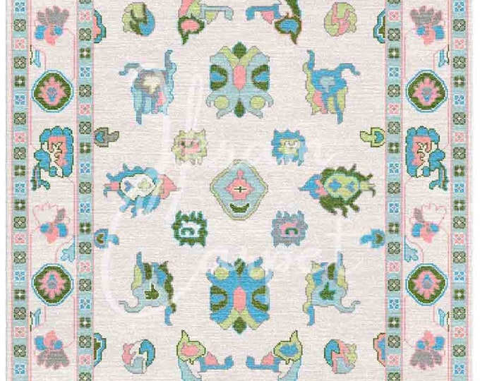 Modern Oushak Rug