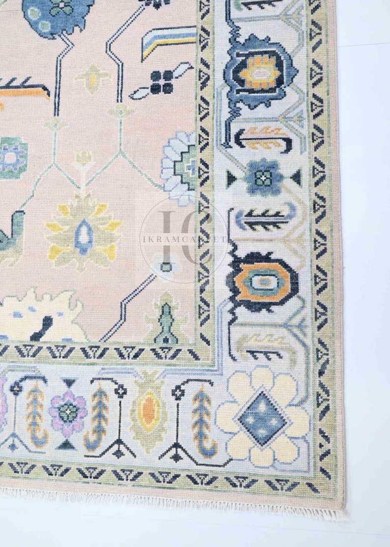 Oushak Rug Latest Traditional Rug 100% Woolen Hand Knotted Area Rug ...