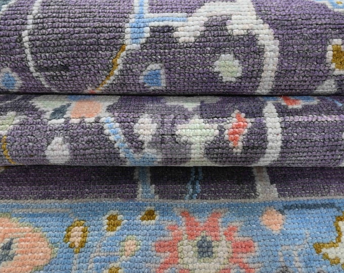 Oushak Rug Hand Knotted 8x10, 9x12, 10x14, Wool Traditional And Vintage Antique Oushak Wool Area Rug For Living Room Rug