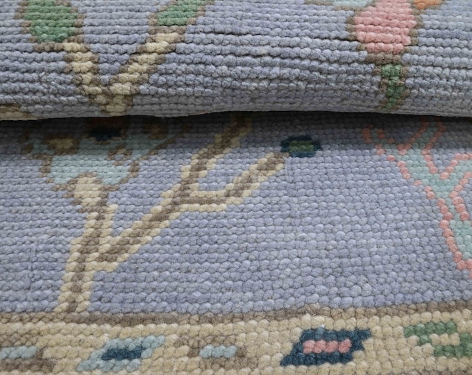 Oushak Rug Hand Knotted 8x10, 9x12, 10x14, Wool Traditional And Vintage Antique Oushak Wool Area Rug For Living Room Rug