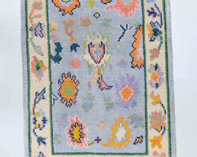 Oushak Rug Hand Knotted 8x10, 9x12, 10x14, Wool Traditional And Vintage Antique Oushak Wool Area Rug For Living Room Rug