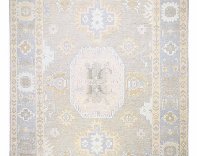 Oushak Rug Hand Knotted 8x10, 9x12, 10x14, Wool Traditional And Vintage Antique Oushak Wool Area Rug For Living Room Rug