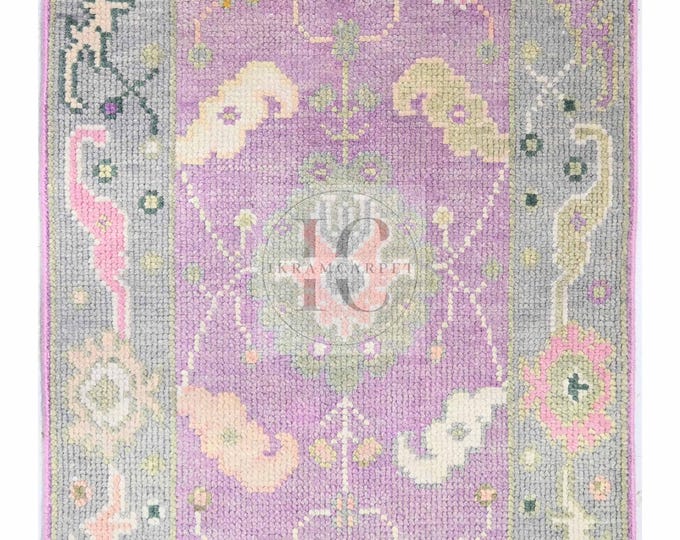 Oushak Rug Hand Knotted 8x10, 9x12, 10x14, Wool Traditional And Vintage Antique Oushak Wool Area Rug For Living Room Rug
