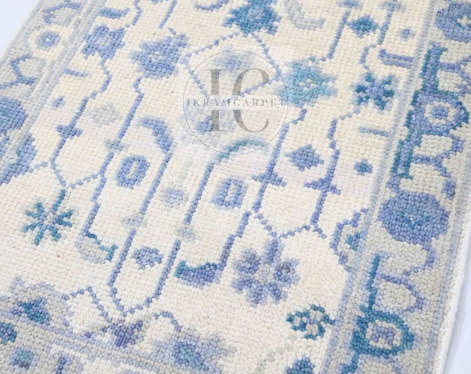 Oushak Rug Hand Knotted 8x10, 9x12, 10x14, Wool Traditional And Vintage Antique Oushak Wool Area Rug For Living Room Rug