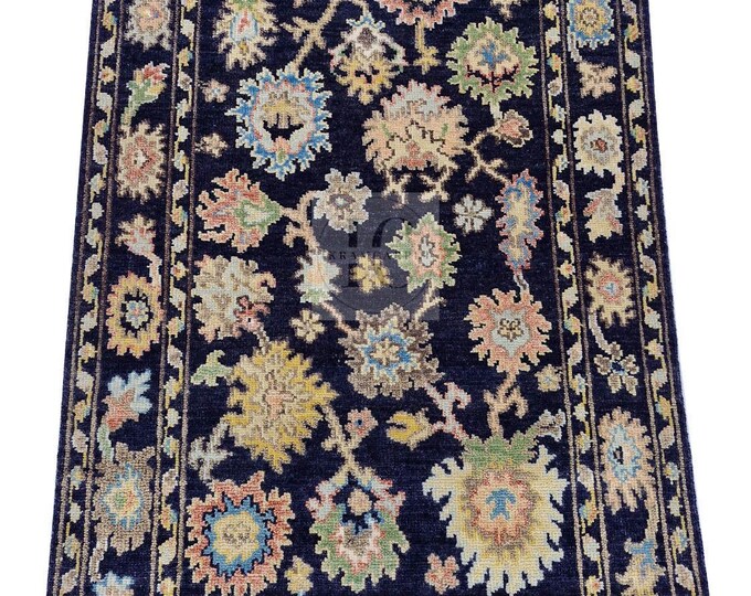 Oushak Rug Hand Knotted 8x10, 9x12, 10x14, Wool Traditional And Vintage Antique Oushak Wool Area Rug For Living Room Rug