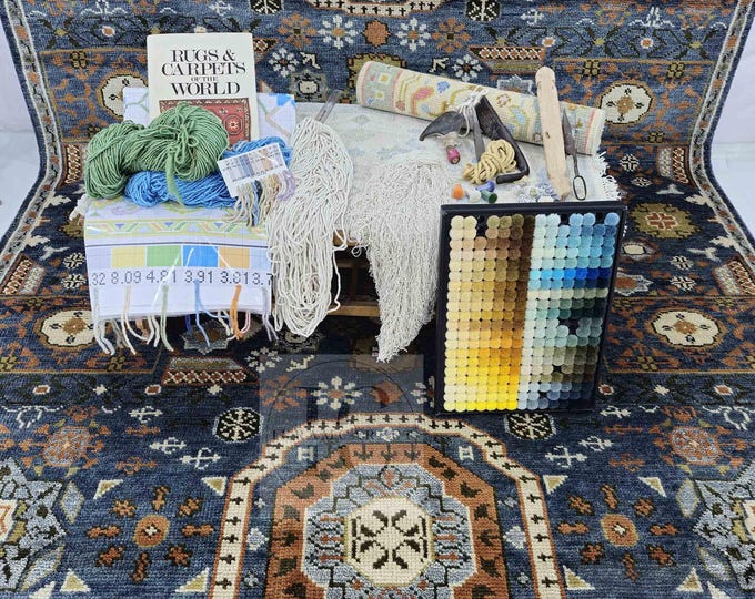 Oushak Rug Hand Knotted 8x10, 9x12, 10x14, Wool Traditional And Vintage Antique Oushak Wool Area Rug For Living Room Rug