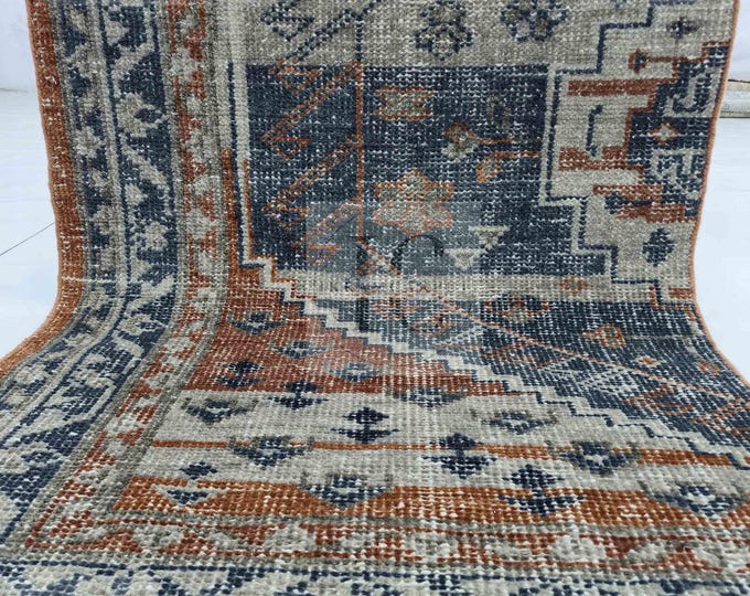 Oushak Rug Hand Knotted 8x10, 9x12, 10x14, Wool Traditional And Vintage Antique Oushak Wool Area Rug For Living Room Rug