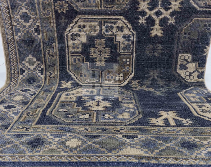 Oushak Rug Hand Knotted 8x10, 9x12, 10x14, Wool Traditional And Vintage Antique Oushak Wool Area Rug For Living Room Rug