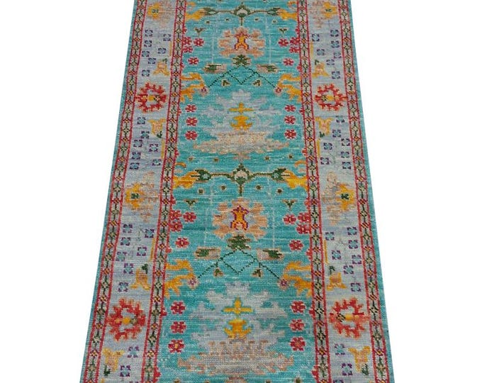 Oushak Rug Hand Knotted 8x10, 9x12, 10x14, Wool Traditional And Vintage Antique Oushak Wool Area Rug For Living Room Rug