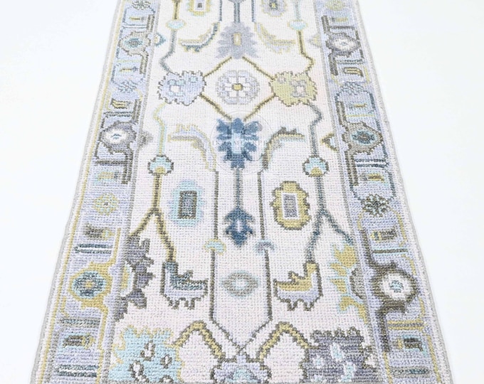 Oushak Rug Hand Knotted 8x10, 9x12, 10x14, Wool Traditional And Vintage Antique Oushak Wool Area Rug For Living Room Rug