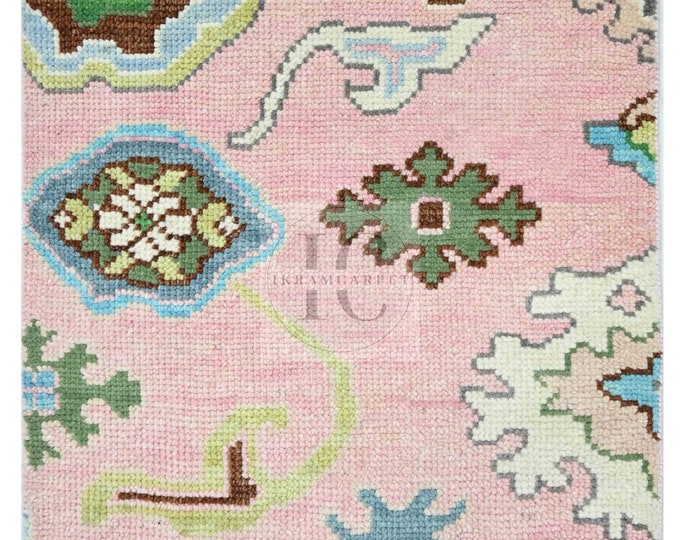Oushak Rug Hand Knotted 8x10, 9x12, 10x14, Wool Traditional And Vintage Antique Oushak Wool Area Rug For Living Room Rug