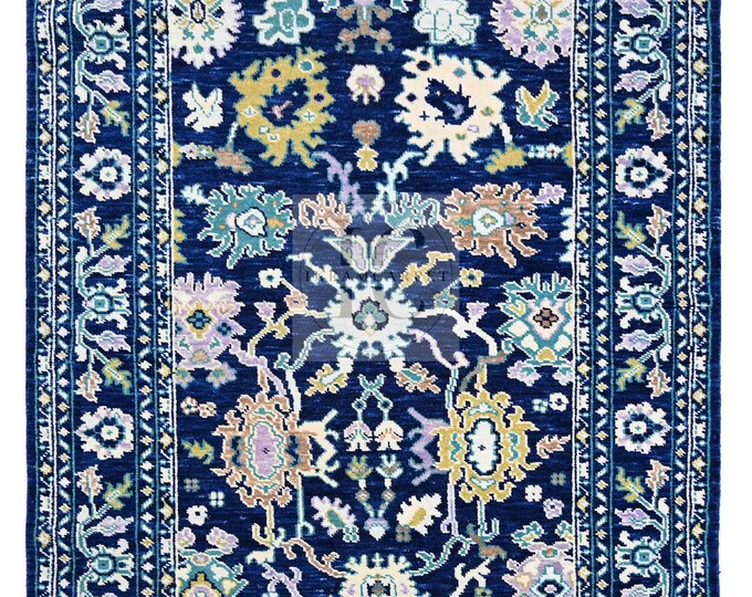 Oushak Rug Hand Knotted 8x10, 9x12, 10x14, Wool Traditional And Vintage Antique Oushak Wool Area Rug For Living Room Rug