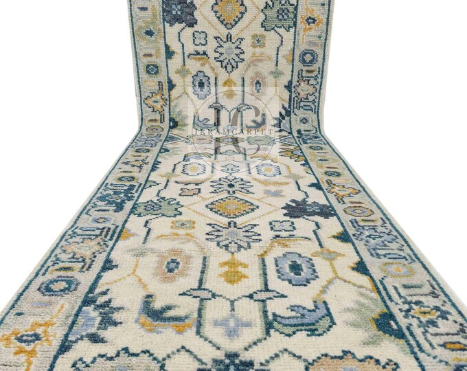 Oushak Rug Hand Knotted 8x10, 9x12, 10x14, Wool Traditional And Vintage Antique Oushak Wool Area Rug For Living Room Rug