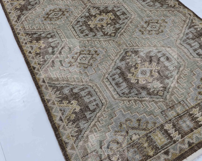 Oushak Rug Hand Knotted 8x10, 9x12, 10x14, Wool Traditional And Vintage Antique Oushak Wool Area Rug For Living Room Rug