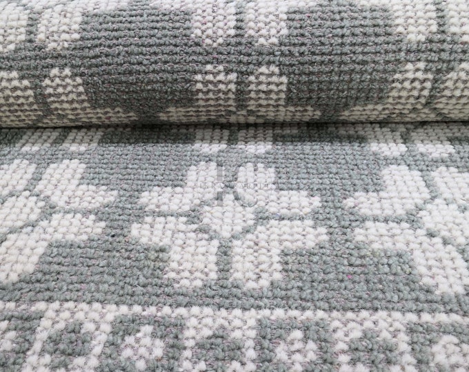 Oushak Rug Hand Knotted 8x10, 9x12, 10x14, Wool Traditional And Vintage Antique Oushak Wool Area Rug For Living Room Rug