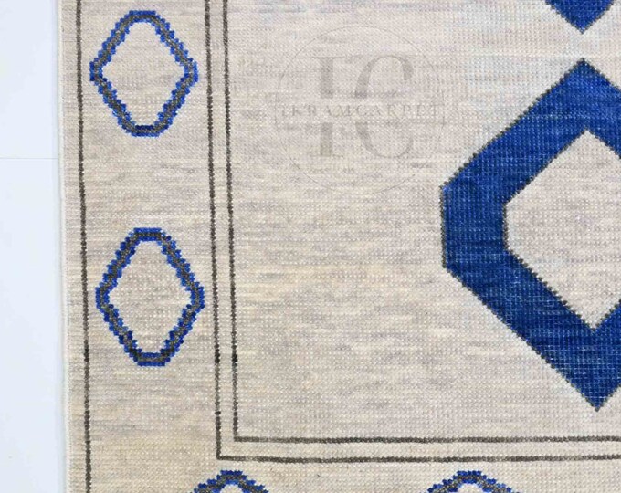 Oushak Rug Hand Knotted 8x10, 9x12, 10x14, Wool Traditional And Vintage Antique Oushak Wool Area Rug For Living Room Rug