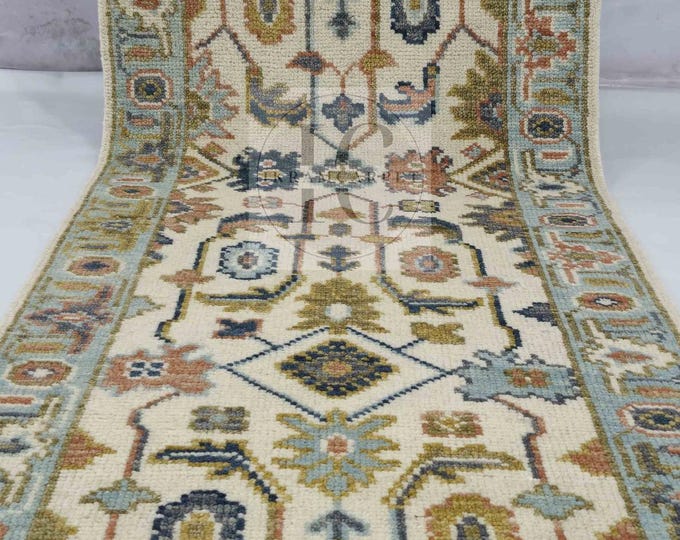 Oushak Rug Hand Knotted 8x10, 9x12, 10x14, Wool Traditional And Vintage Antique Oushak Wool Area Rug For Living Room Rug