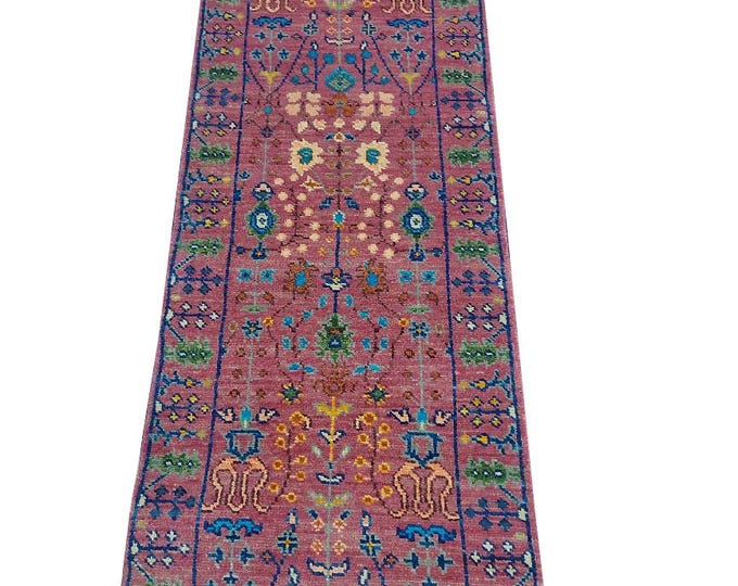 Oushak Rug Hand Knotted 8x10, 9x12, 10x14, Wool Traditional And Vintage Antique Oushak Wool Area Rug For Living Room Rug