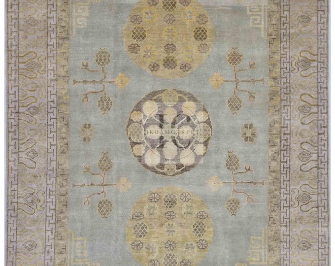 Oushak Rug Hand Knotted 8x10, 9x12, 10x14, Wool Traditional And Vintage Antique Oushak Wool Area Rug For Living Room Rug