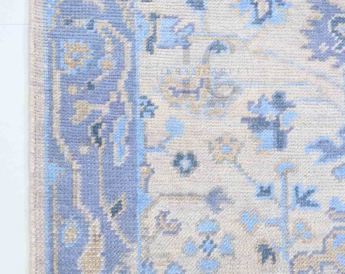 Oushak Rug Hand Knotted 8x10, 9x12, 10x14, Wool Traditional And Vintage Antique Oushak Wool Area Rug For Living Room Rug