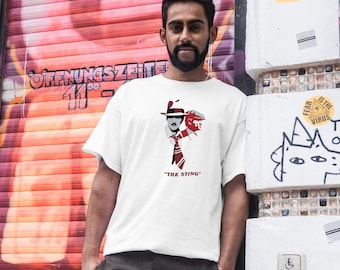 Vintage Movie Tee, Unisex Heavy Cotton T-Shirt, Retro Film Shirt, Gift for Movie Lovers, Unique Graphic Tee, The Sting Inspired Apparel