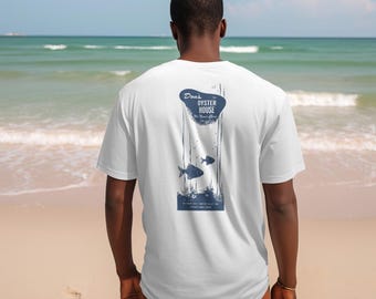 Coastal Vibes Unisex Tee, Beach Shirt, Seafood Lover Gift, Summer Apparel, Casual Days Wear, Fun Outdoor Tee