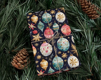 Festive Wrapping Paper, Holiday Gift Wrap, Christmas Decor, Seasonal Gift Wrap, Unique Wrapping Paper, Party Supplies
