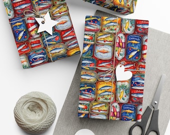 Carta da regalo, carta da regalo retrò chic per compleanni e festività, stile vintage vibrante, feste, occasioni speciali, carta da regalo per pesce in scatola,