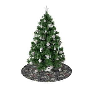 Elegant Christmas Tree Skirt, Holiday Decor, Festive Tree Skirt, Christmas Decoration, Winter Wonderland, Gift for Him/Her