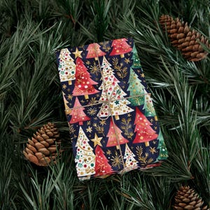 Festive Holiday Wrapping Papers for Gifts, Christmas Wrap, Gift Wrap, Unique Holiday Paper, Seasonal Decor