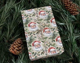 Festive Wrapping Papers, Whimsical Holiday Gift Wrap Designs, Perfect for Christmas, Birthdays, Special Occasions, Santa Clause