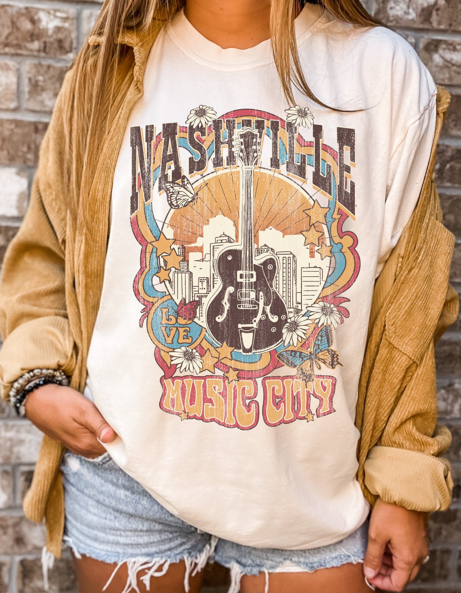 Discover Nashville Tee, Nashville T-Shirt, Music City, Tennessee Tee, Vintage Inspired Cotton T-Shirt
