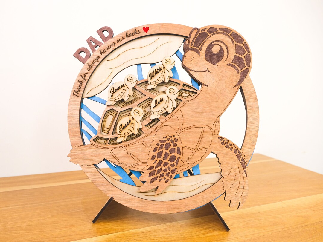 Sea Turtle Wood Sign Wood Sea Turtle Sign for Dad Sea Turtle Wood Art ...