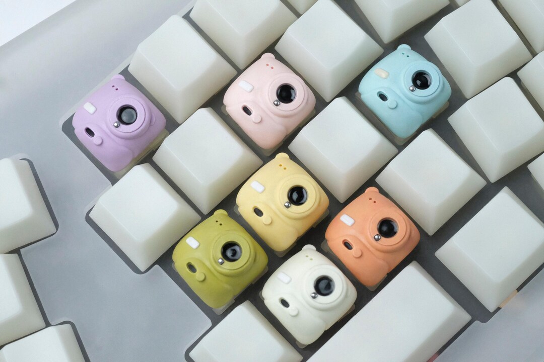 Instax Camera Keycap – Cute Resin Artisan Keycap for Mechanical ...