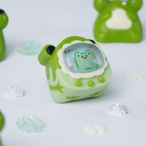 Niedliches Virtuelles-Haustier-Maschinen-Keycap - Pixel-Haustier-Artisan-Keycap - Kawaii Schreibtisch-Einstellungen Bild 5